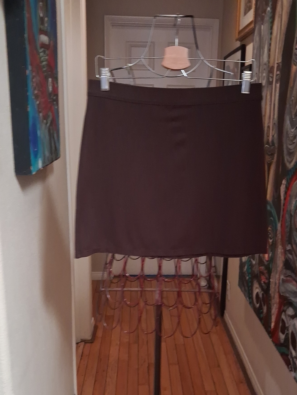 Studio M Chocolate Brown Mini Skirt
